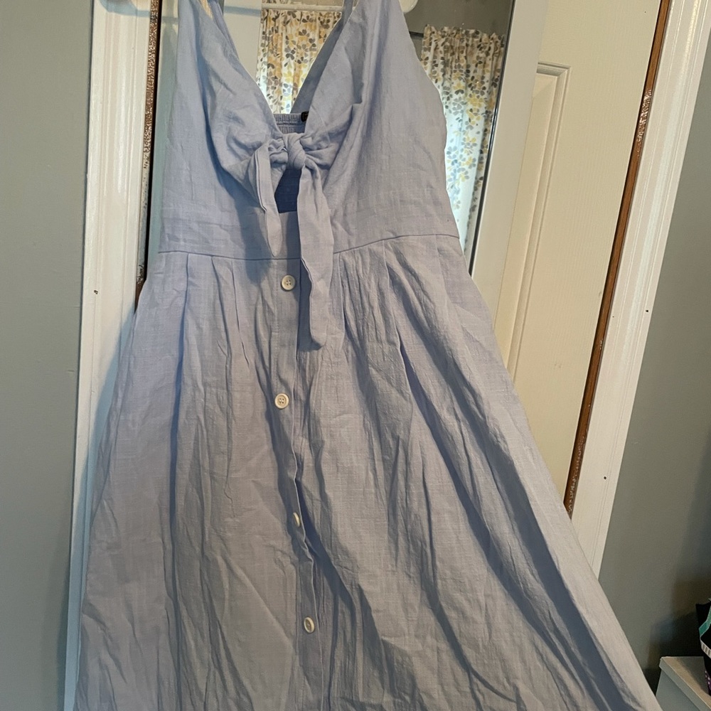 Size Large light blue knee length dress